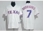 Texas Rangers #7 Ivan Rodriguez White Soft Cool Base Jersey