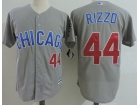 Chicago Cubs #44 Anthony Rizzo Gray Chicago With Number Cool Base Jerseys