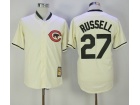 Chicago Cubs #27 Addison Russell Cream Turn Back Jersey