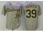 Pittsburgh Pirates #39 Dave Parker Grey Strips Turn Back Jersey