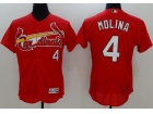 St. Louis Cardinals #4 Yadier Molina Red Flexbase Jersey