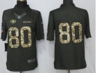 San Francisco 49ers #80 Jerry Rice Anthracite Salute To Service Limited Football Jersey