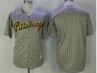 Pittsburgh Pirates Blank Grey Strips Turn Back Jersey