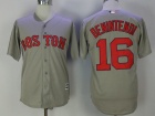 Boston Red Sox #16 Andrew Benintendi Grey Cool Base Jersey