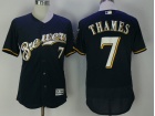 Milwaukee Brewers #7 Eric Thames Blue Flexbase Jerseys