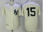 New York Yankees #15 Thurman Munson Cream 1969 Throwback Jersey