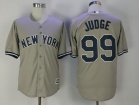 New York Yankees #99 Aaron Judge Grey Cool Base Jersey