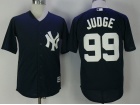 New York Yankees #99 Aaron Judge Blue Cool Base Jersey