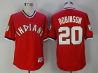 Cleveland Indians #20 Frank Robinson Red Turn Back Jersey