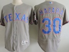 Texas Rangers #30 Nomar Mazara Grey Flexbase Jerseys