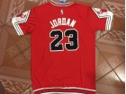 Chicago Bulls #23 Michael Jordan Red With Sleeves Basketball Jerseys