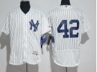 New York Yankees #42 Mariano Rivera White Flexbase Jersey