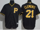 Pittsburgh Pirates #21 Robert Clemente Black Cool Base Jersey