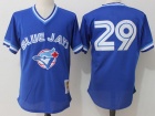 Toronto Blue Jays #29 Joe Carter Blue BP Throwback Jersey