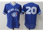 Toronto Blue Jays #20 Josh Donaldson Blue BP Throwback Jersey