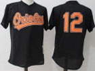 Baltimore Orioles #12 Roberto Alomar Blue BP Throwback Jersey