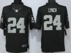 Oakland Raiders #24 Marshawn Lynch Black Limited Football Jerseys