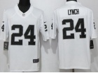 Oakland Raiders #24 Marshawn Lynch White Limited Football Jerseys