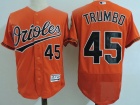 Baltimore Orioles #45 Mark Trumbo Orange Flexbase Jerseys