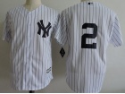 New York Yankees #2 Derek Jeter White Cool Base Jerseys