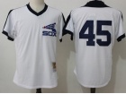 Chicago White Sox #45 Michael Jordan White BP Throwback Jersey