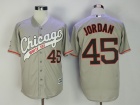 Chicago White Sox #45 Michael Jordan Gray Cool Base Jersey