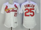 St. Louis Cardinals #25 Dexter Fowler White Flexbase Jersey