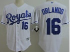 Kansas City Royals #16 Paulo Orlando White Cool Base Jerseys