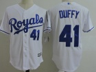 Kansas City Royals #41 Danny Duffy White Cool Base Jerseys