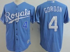 Kansas City Royals #4 Alex Gordon Baby Blue Cool Base Jerseys