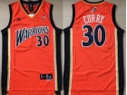 Golden State Warriors #30 Stephen Curry Orange Throwback Jersey