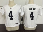 Oakland Raiders #4 Derek Carr White Toddler Jerseys