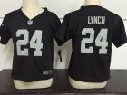 Oakland Raiders #24 Marshawn Lynch Black Toddler Jerseys