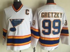 St. Louis Blues #99 Wayne Gretzky White Throwback CCM Jerseys