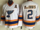 St.Louis Blues #2 Al Macinnis White Throwback CCM Jerseys