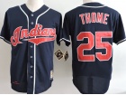 Cleveland Indians #25 Jim Thome Blue Throwback Jersey