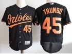 Baltimore Orioles #45 Mark Trumbo Black Flexbase Jerseys