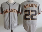 San Francisco Giants #22 Christian Arroyo Grey Gigantes Flexbase Jersey