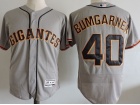 San Francisco Giants #40 Madison Bumgarner Grey Gigantes 2017 Flexbase Jersey