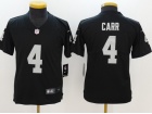 Oakland Raiders #4 Derek Carr Black Youth Vapor Untouchable Limited Jersey