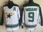 Dallas Stars #9 Mike Modano White Throwback CCM Jersey