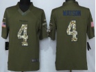 Houston Texans #4 Deshaun Waston Green Salute To Service Limited Football Jersey