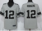 Green Bay Packers #12 Aaron Rodgers Gridiron Gray II Limited Football Jersey