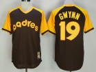 San Diego Padres #19 Tony Gwynn Brown Throwback Jersey