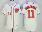 Washington Nationals #11 Ryan Zimmerman White 2017 Flexbase Jerseys