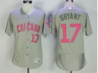 Chicago Cubs #17 Kris Bryant Grey Mother's Day Flexbase Jersey