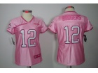 Women's Green Bay Packers #12 Aaron Rodgers Pink Love Football Jersey