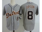 Detroit Tigers #8 Justin Upton Gray Cool Base Jersey