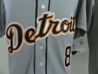 Detroit Tigers #8 Justin Upton Gray Cool Base Jersey