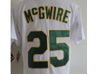 Oakland Athletics #25 Mark McGwire White Throwback Jerseys